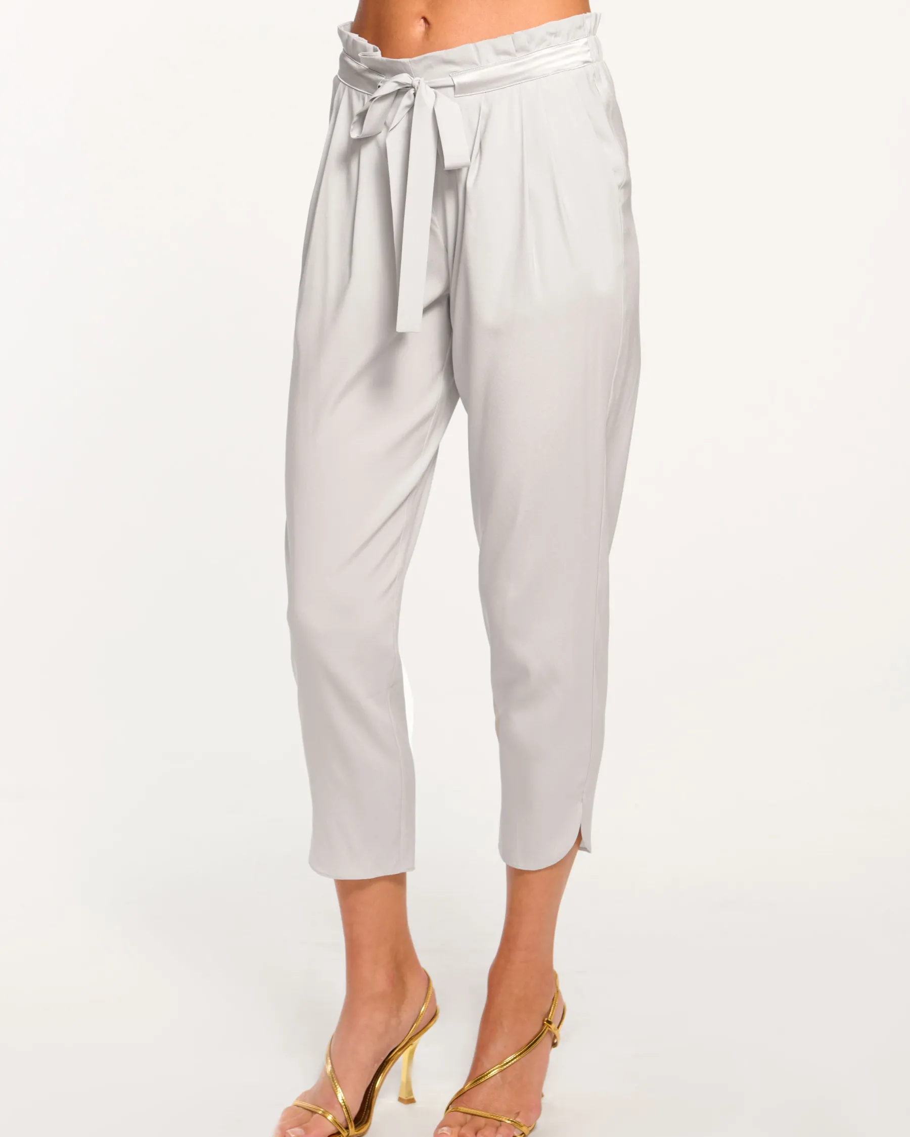 Ramy Brook Allyn Silk Paperbag Waist Pant Shop