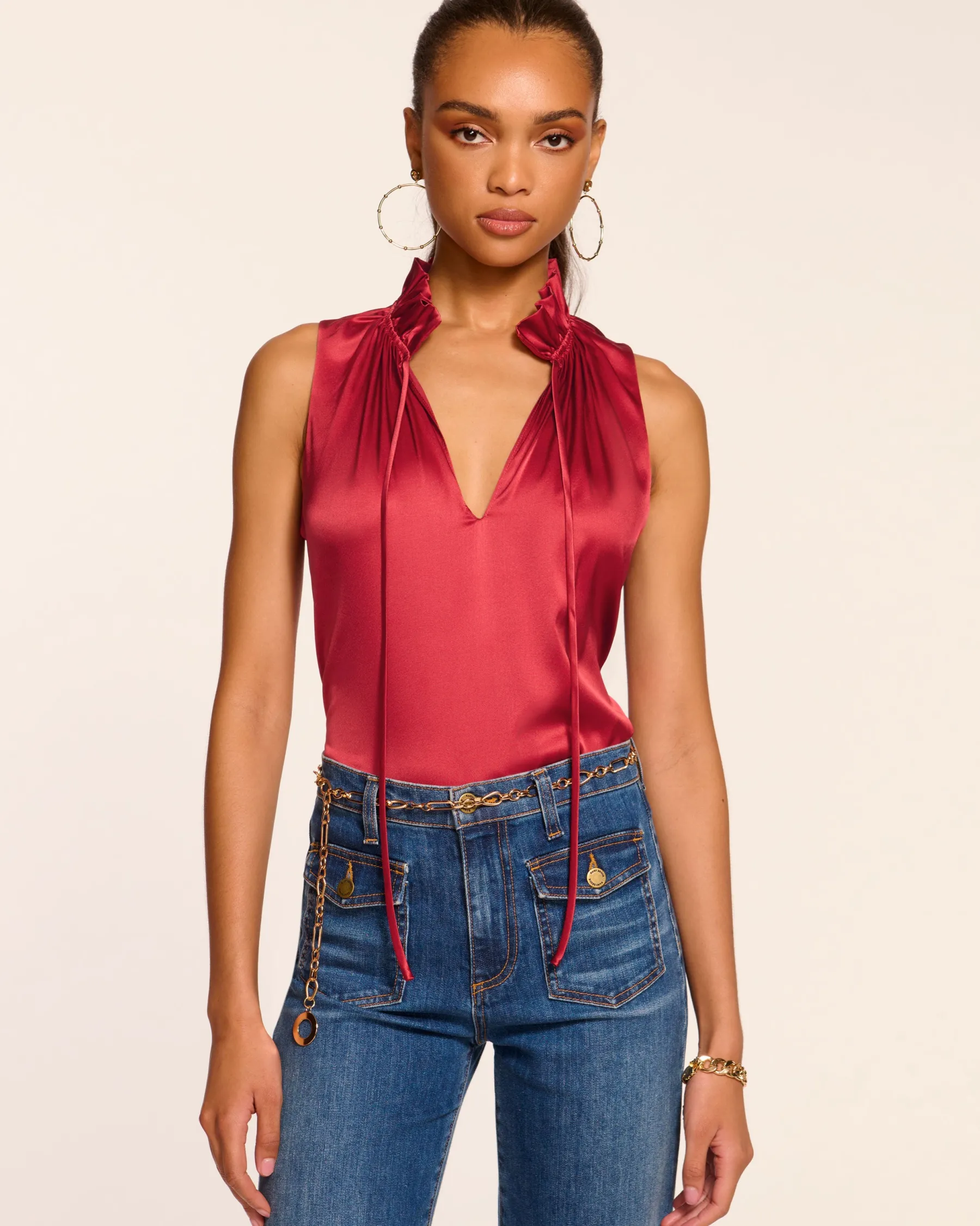 Ramy Brook Ayana Silk Tank Top Shop