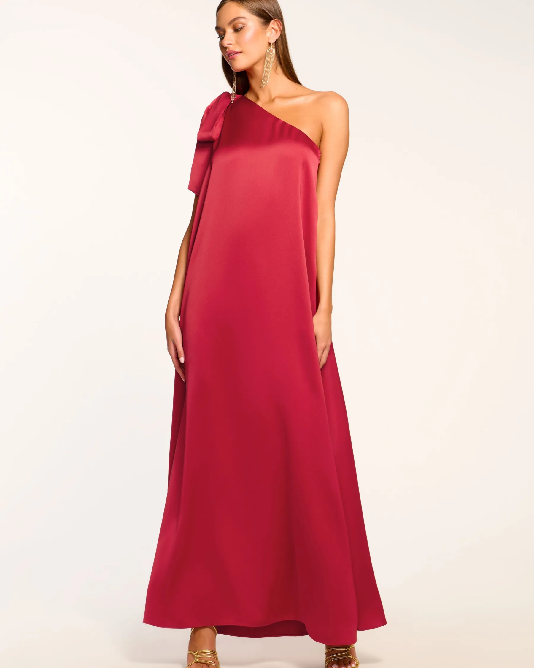 Ramy Brook Benita One-Shoulder Gown Clearance