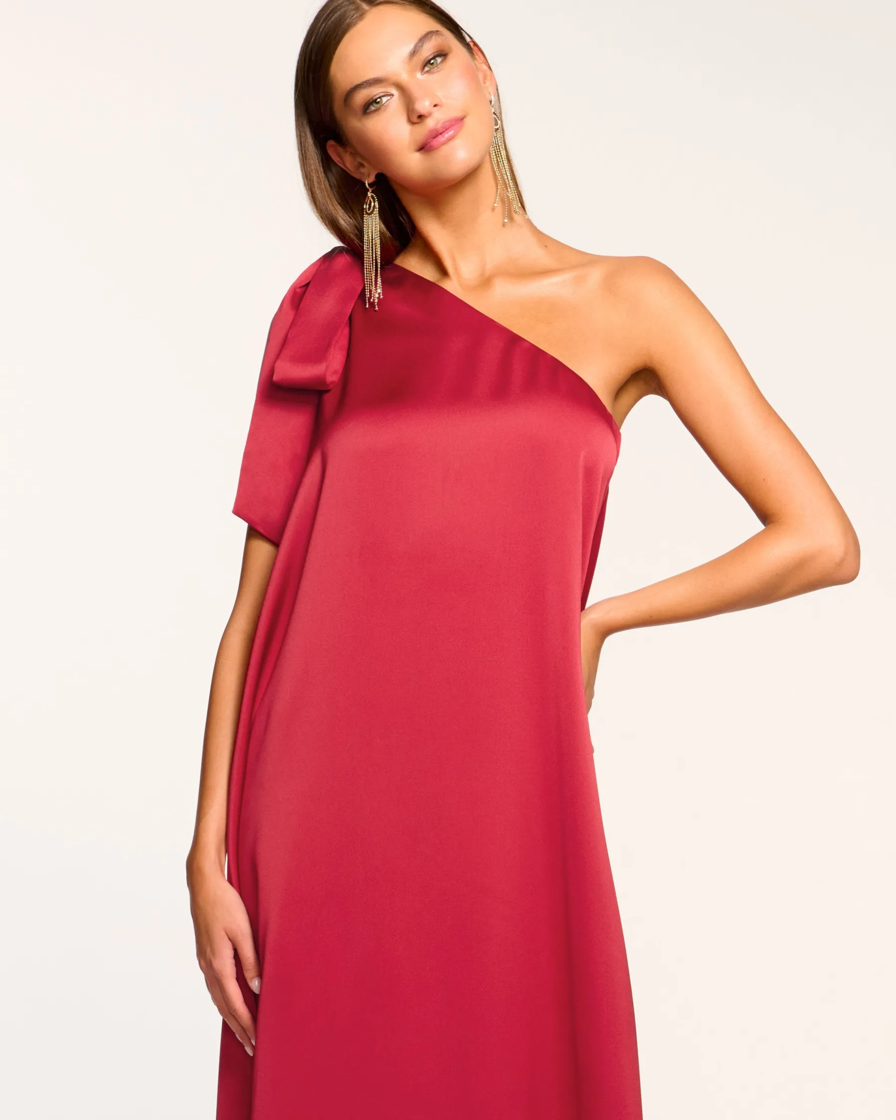 Ramy Brook Benita One-Shoulder Gown Clearance