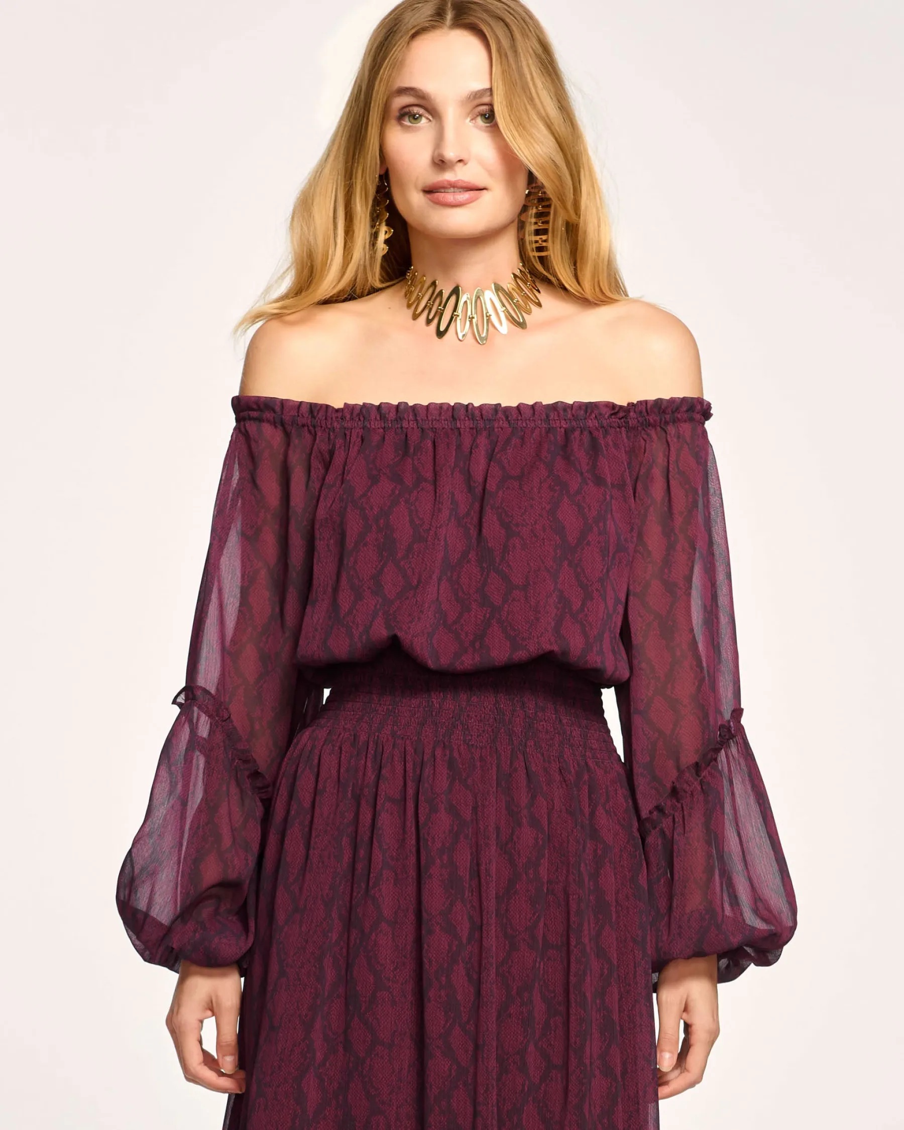 Ramy Brook Danna Off-The-Shoulder Midi Dress Pinotpython Fashion