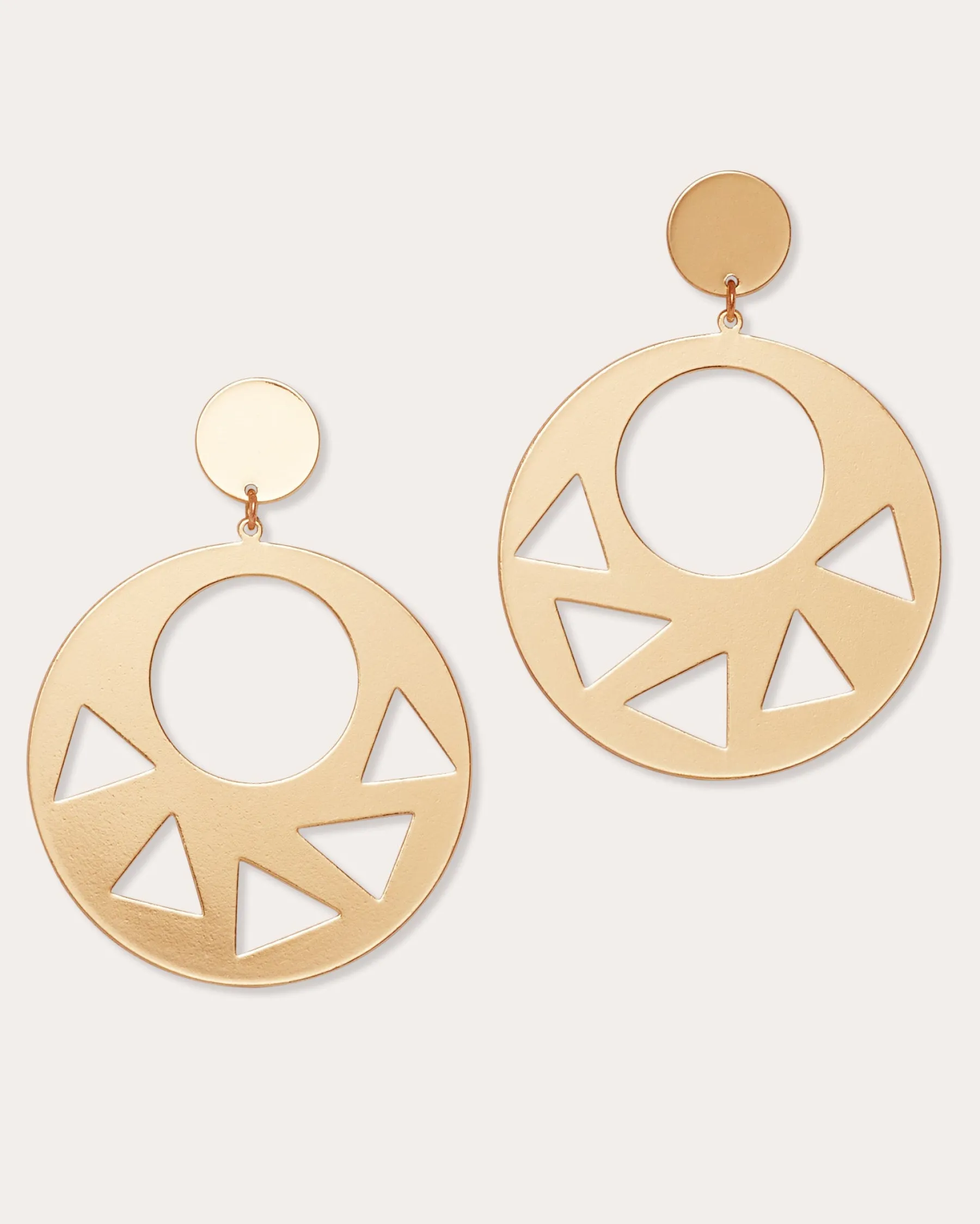 Ramy Brook Dayana Cutout Disc Earrings Gold Best