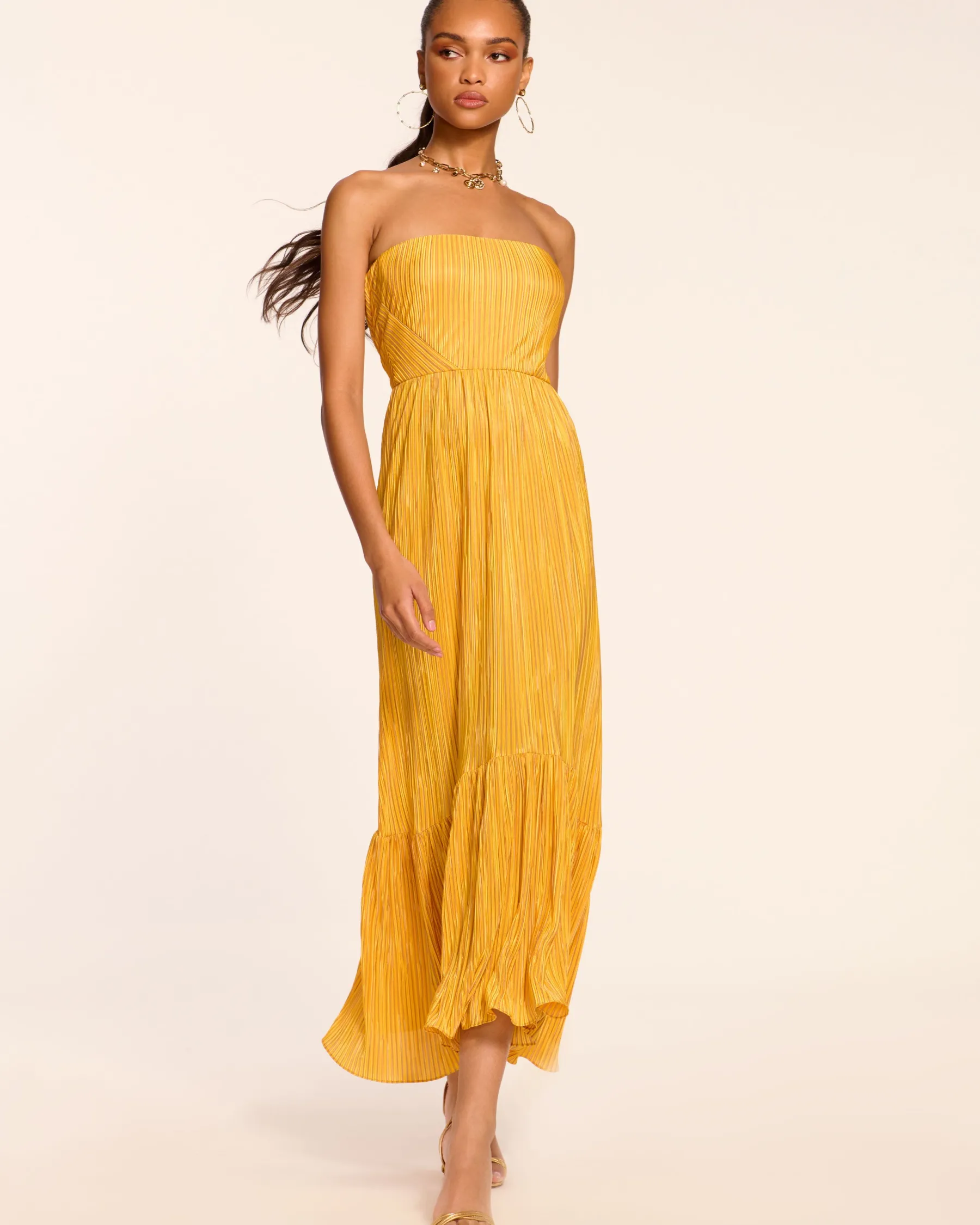 Ramy Brook Devyani Strapless Maxi Dress Daisypleats Fashion