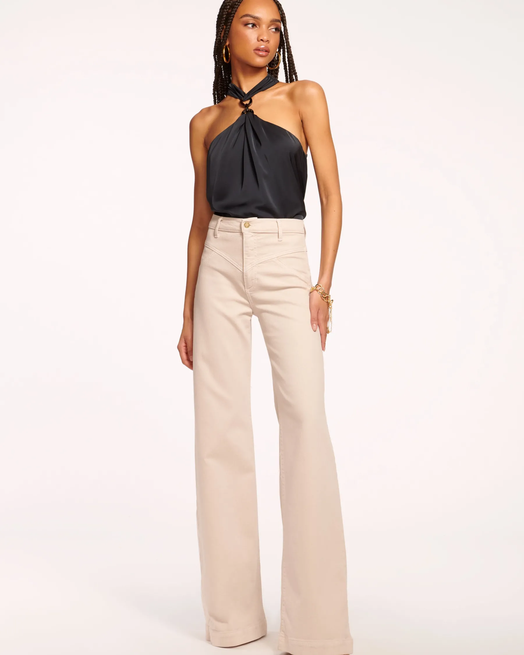 Ramy Brook Harmoni High-Rise Yoke Front Jean Bone Online