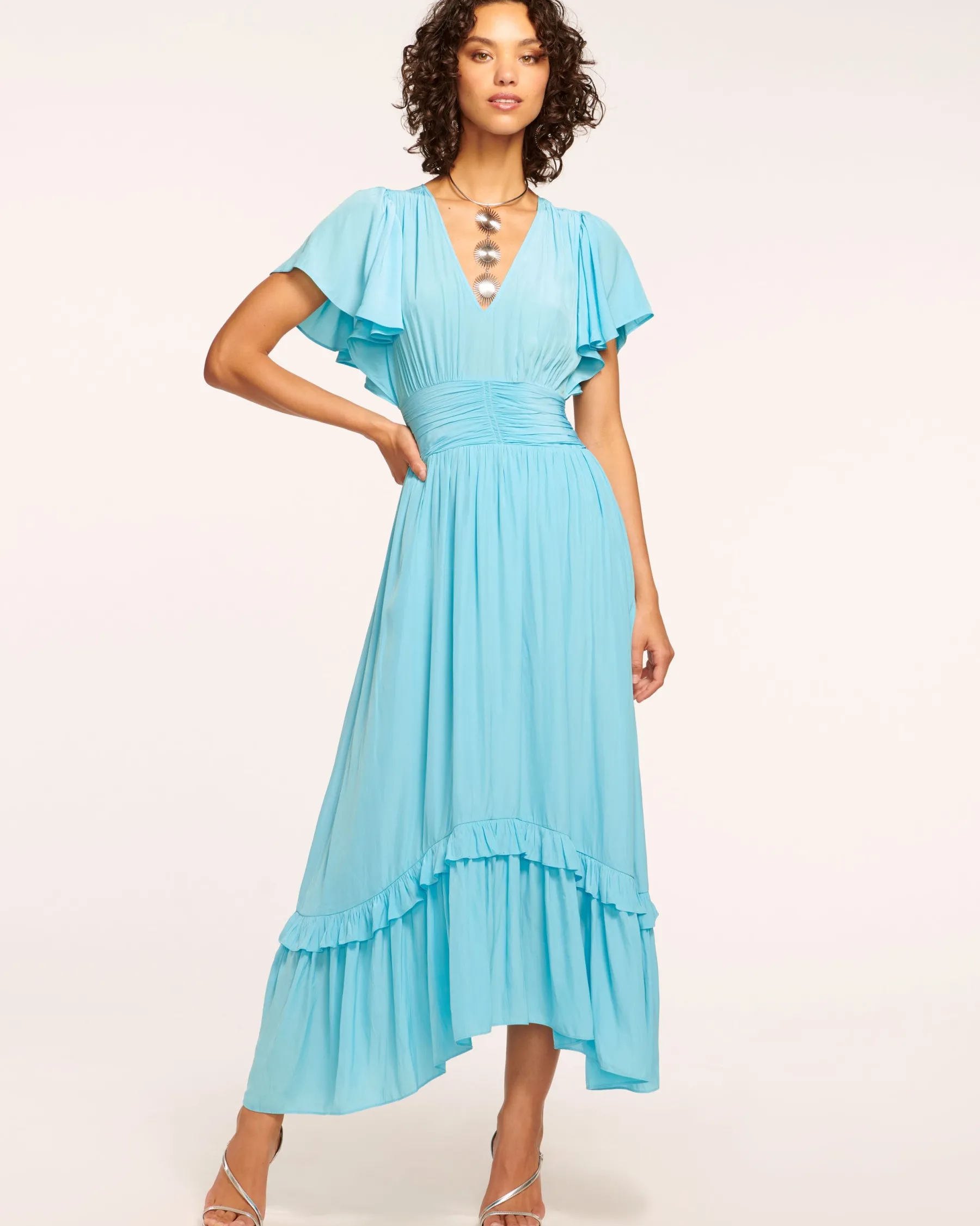 Ramy Brook Joanie Short Sleeve Maxi Dress Cheap