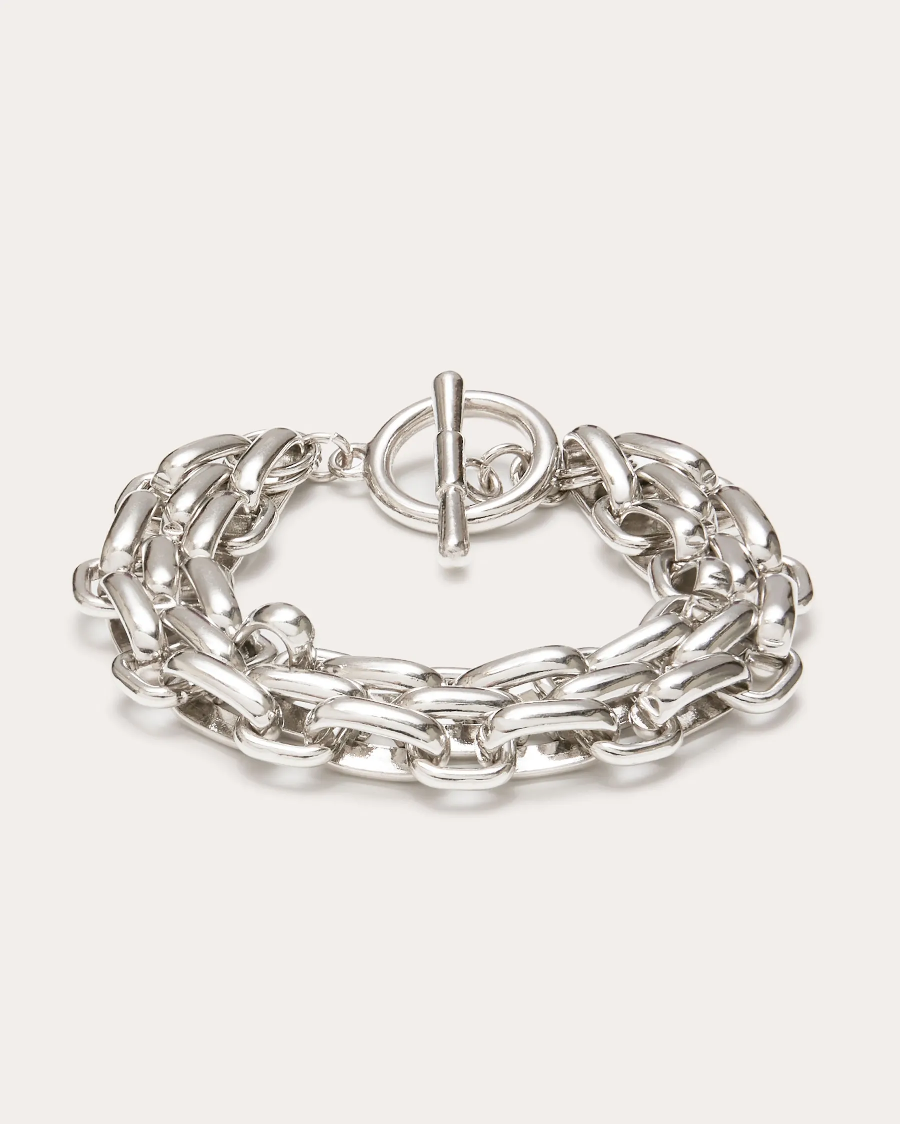 Ramy Brook Kimberly Link Bracelet Silver New