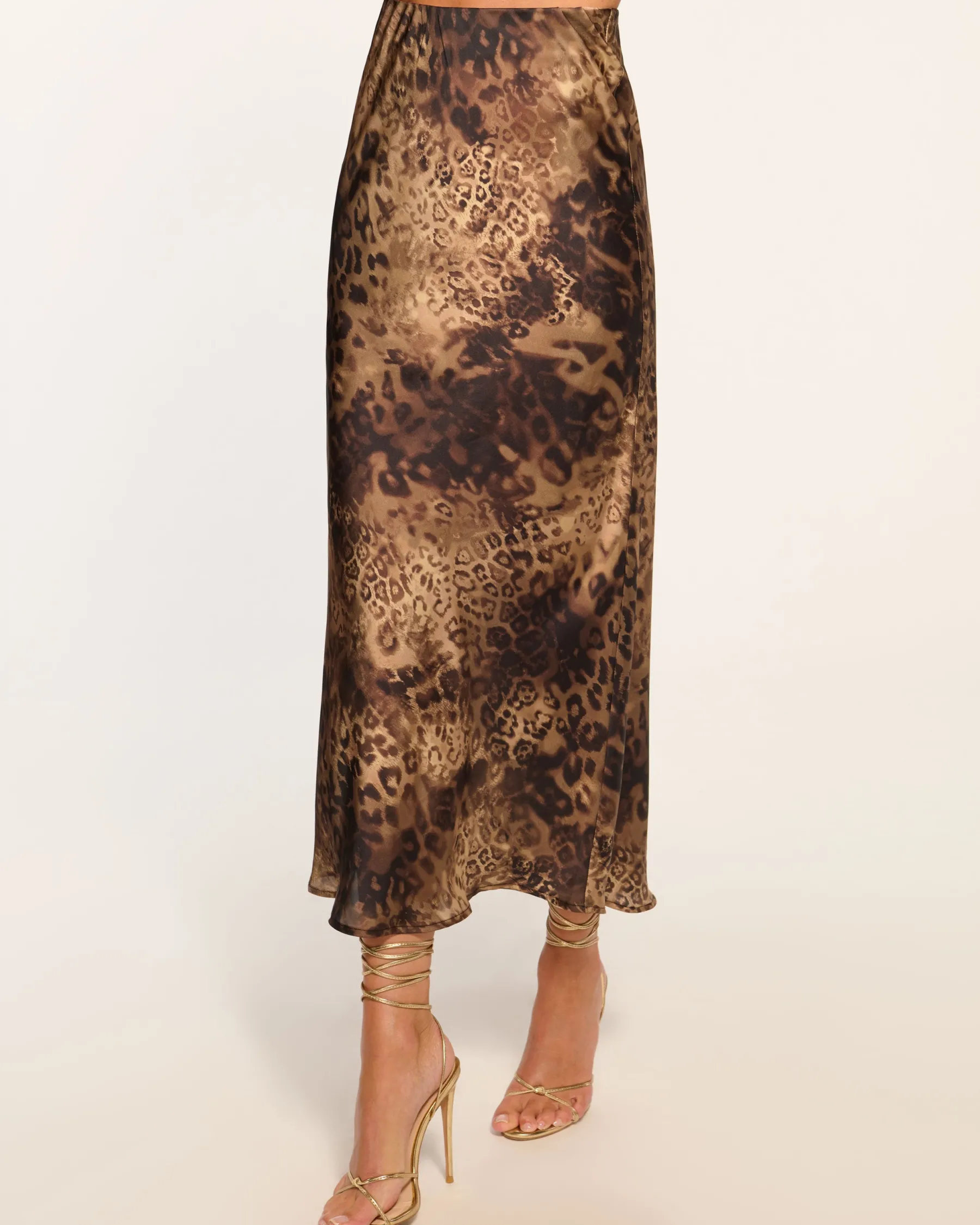 Ramy Brook Krisia Slip Skirt Leopard Cheap