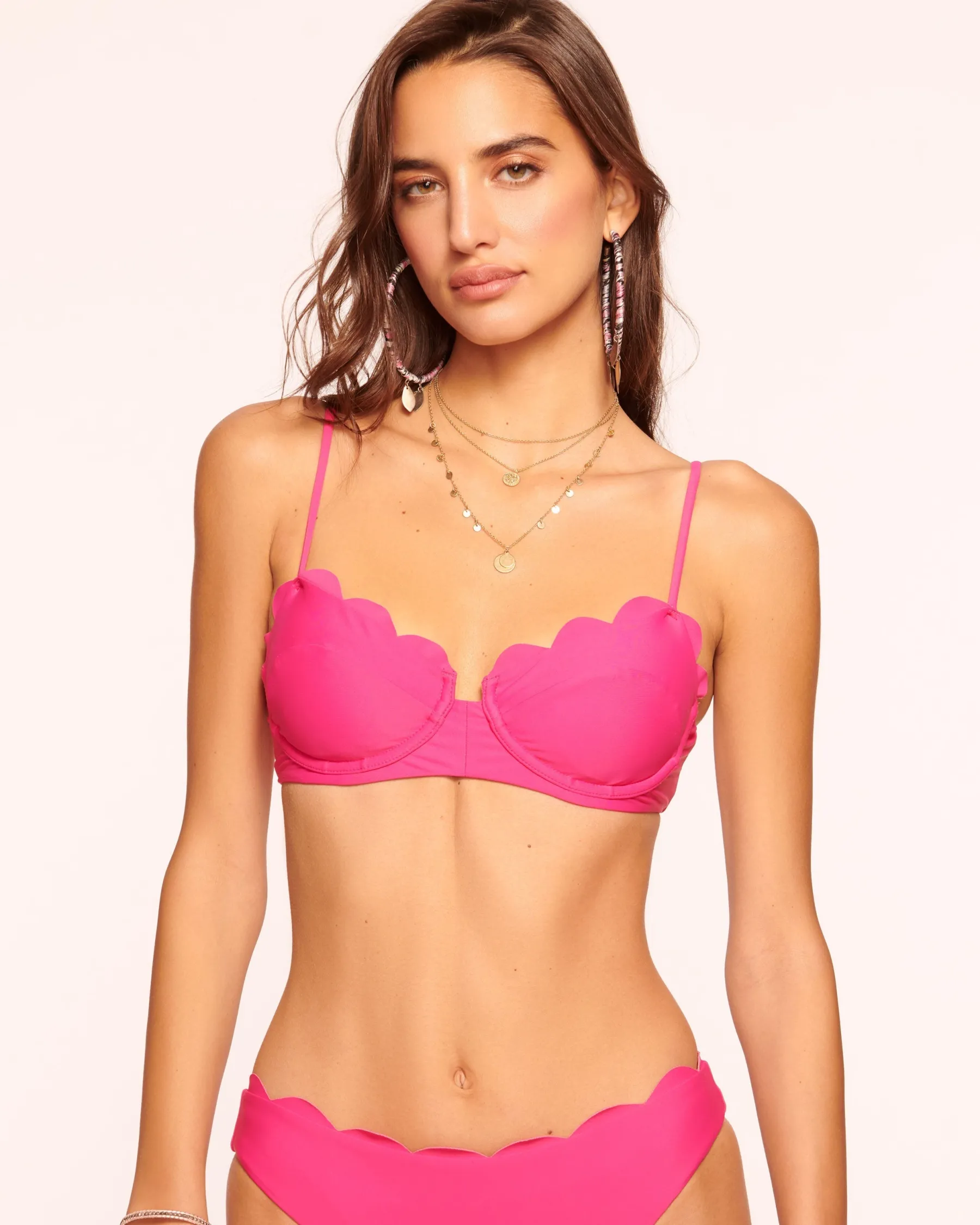 Ramy Brook Leyla Scalloped Underwire Bikini Top Perfectpink Shop