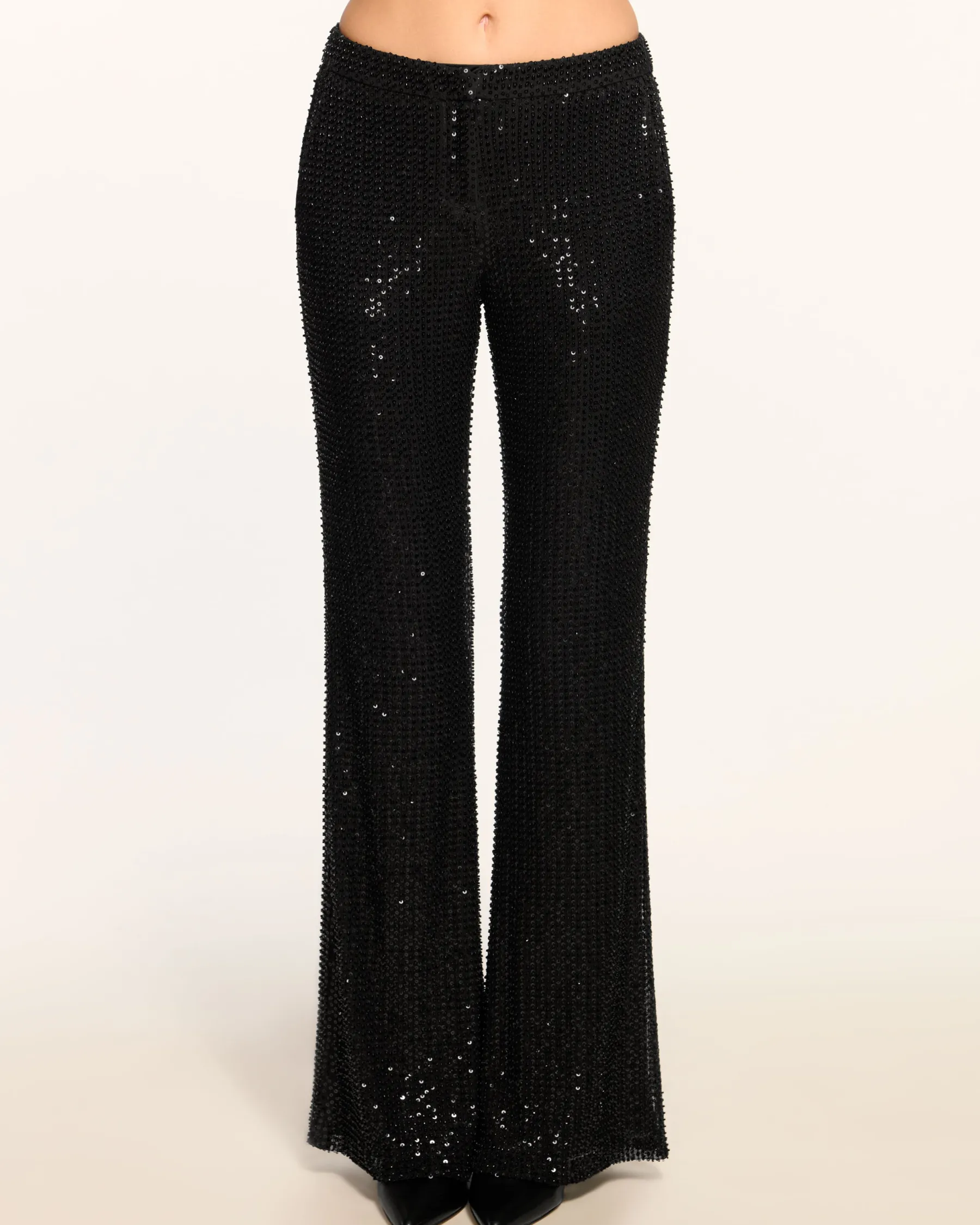 Ramy Brook Olivian Beaded Flare Pant New