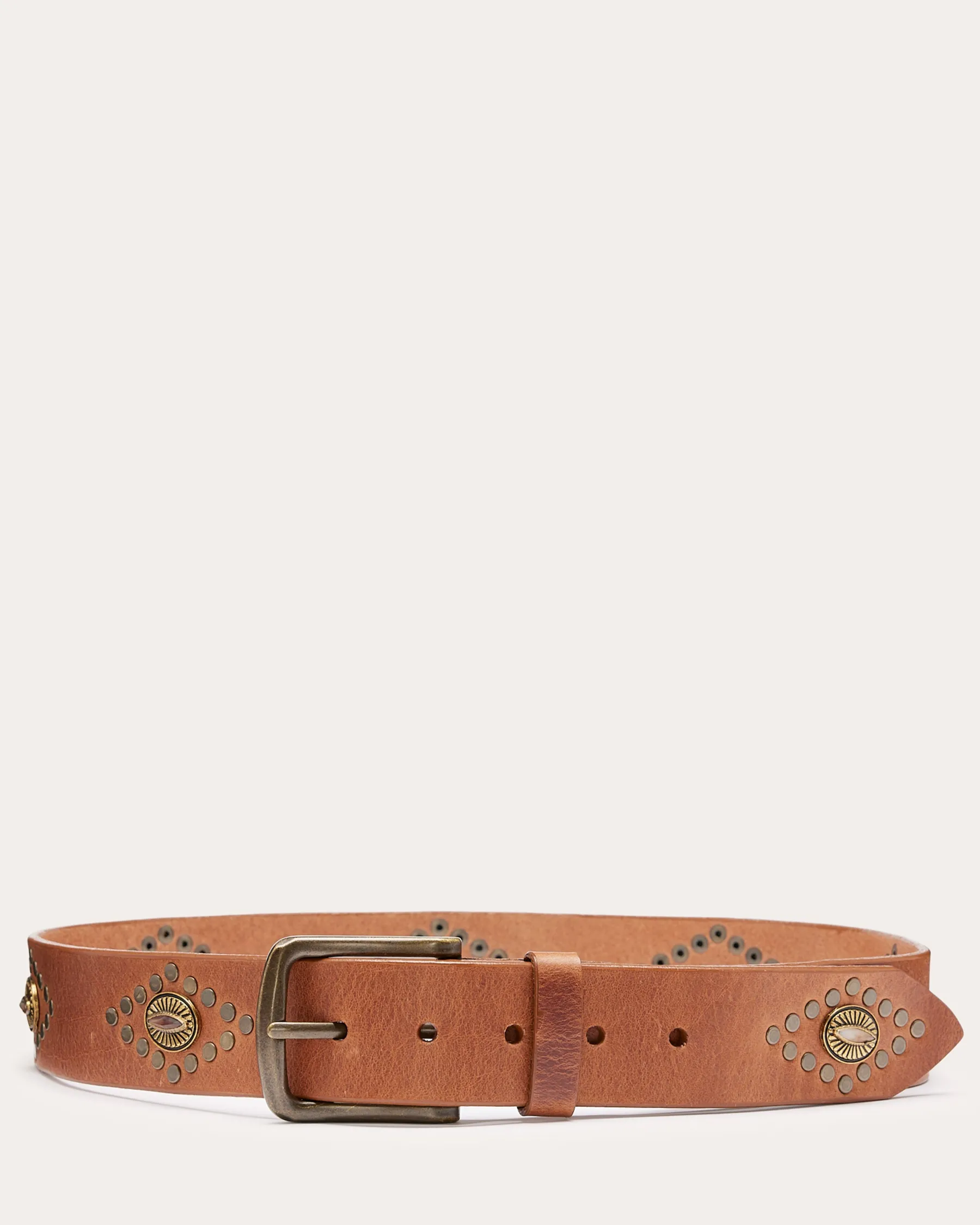 Ramy Brook Paulette Leather Belt Saddle New