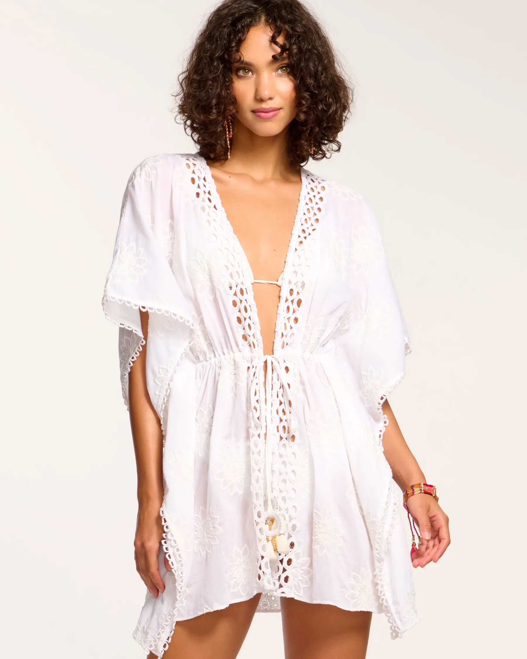 Ramy Brook Rogelia Coverup Dress Whitefloral Best Sale