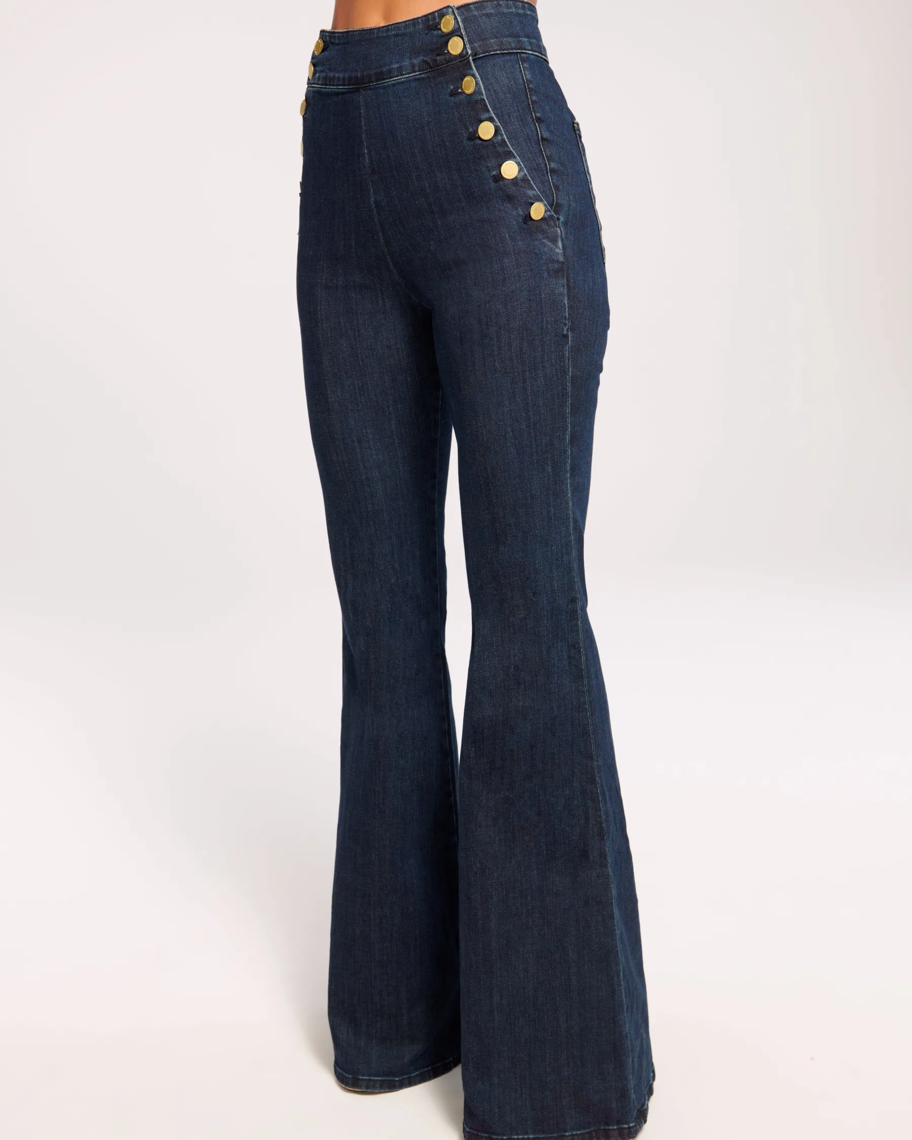 Ramy Brook Romee High Waisted Flare Jean Darkwash Store