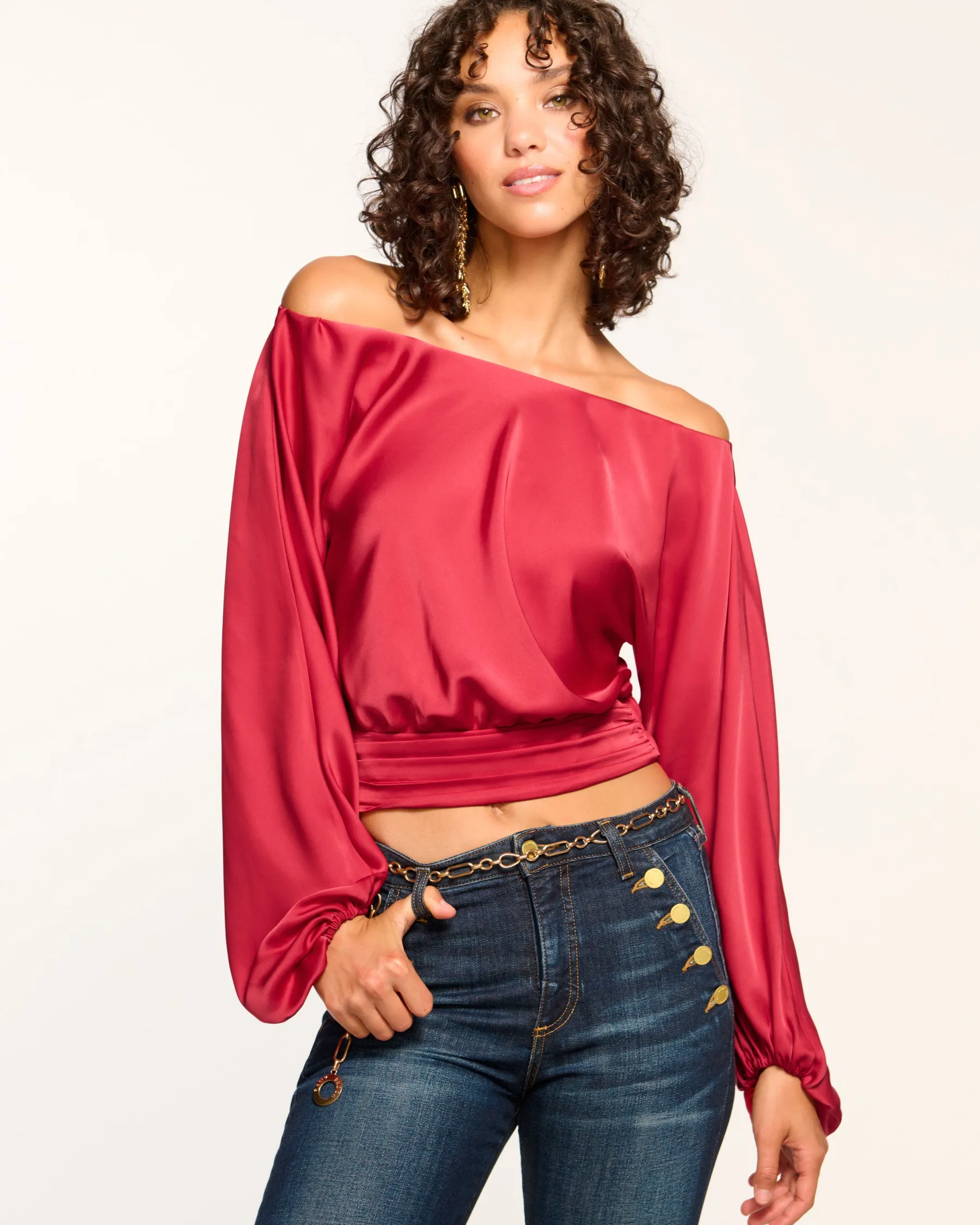 Ramy Brook Sonja Off-The-Shoulder Top Clearance