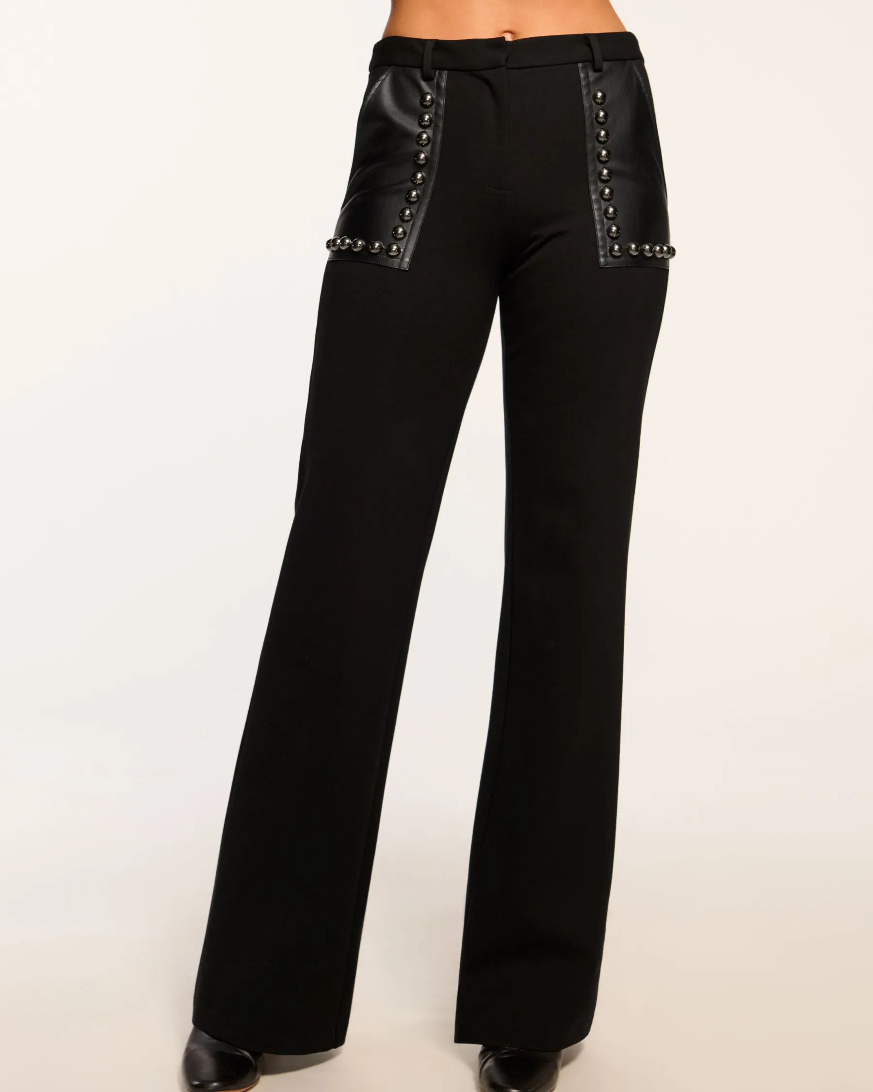 Ramy Brook Tashuna Studded Ponte Pant Blackponte Online