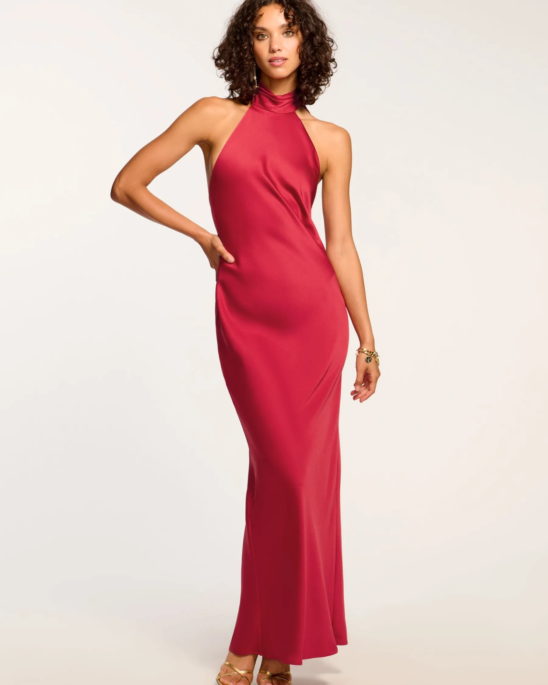 Ramy Brook Tatiana High Neck Gown Clearance