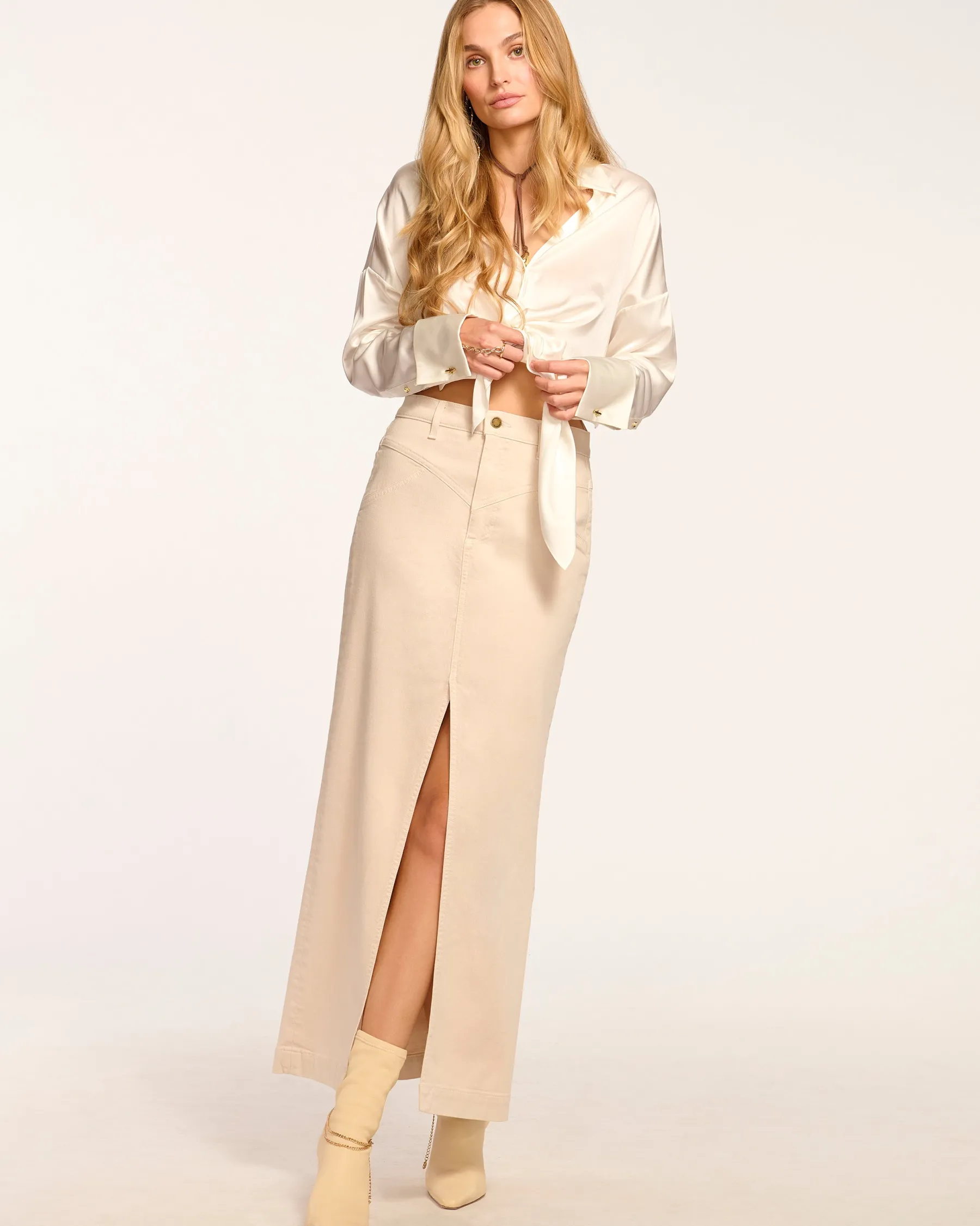 Ramy Brook Xavier Denim Maxi Skirt Shop