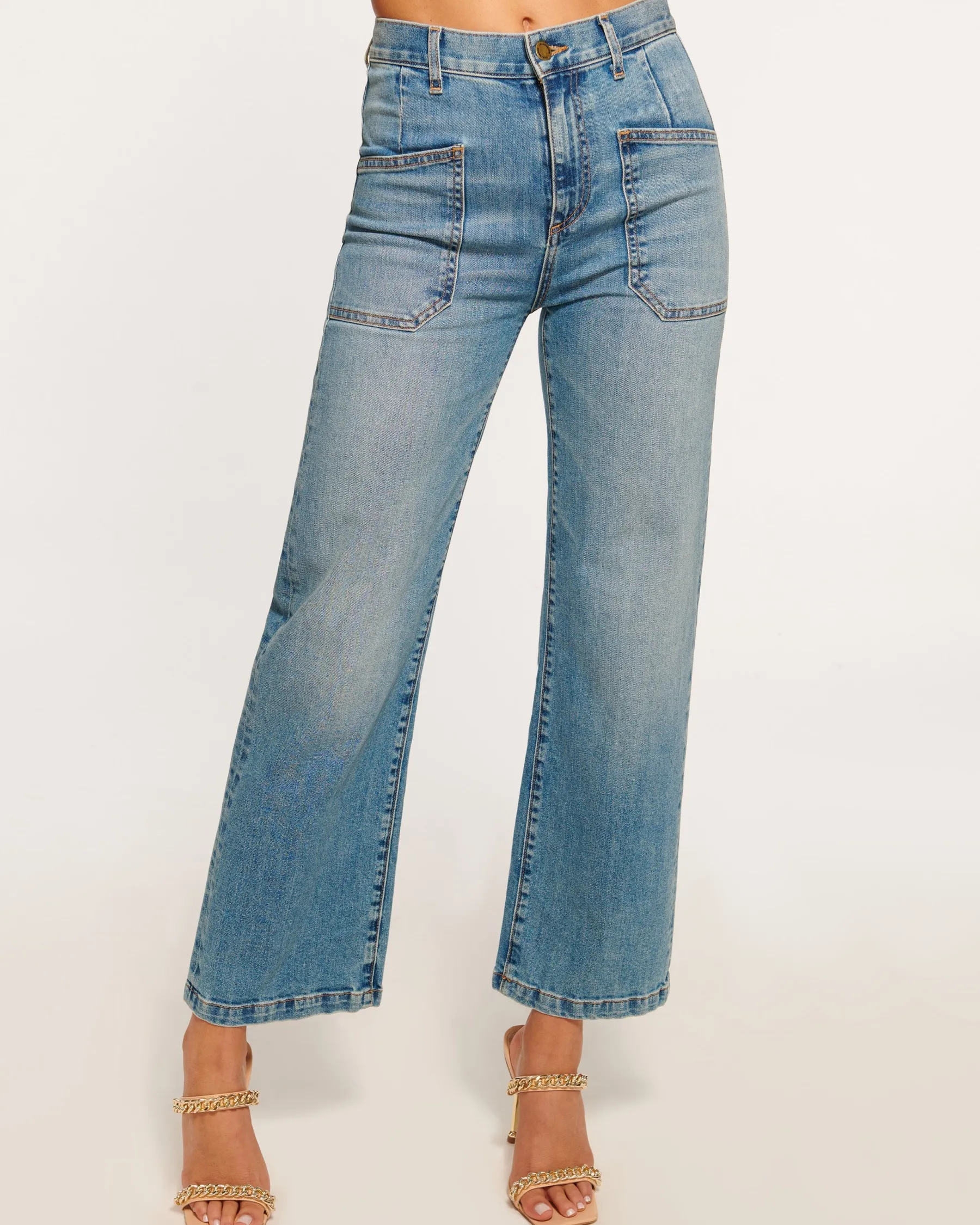 Ramy Brook Zoey Wide Leg Jean Lightwash Flash Sale